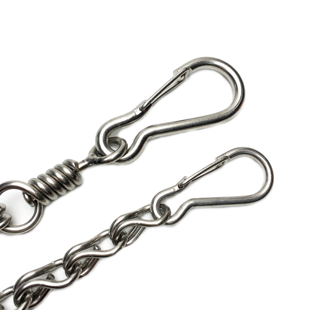 Dây xích inox dắt thú cưng kèm vòng cổ