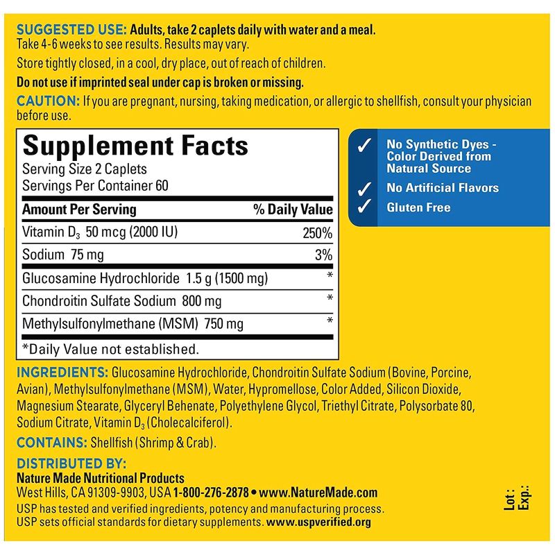 [HCM]Nature Made Triple Flex Triple Strength chai 200 viên Date 2026