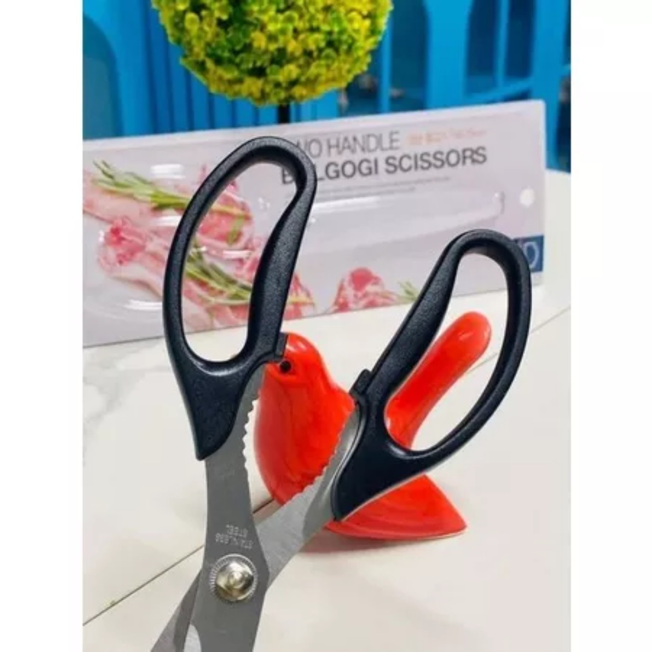 Kéo Cắt Thịt Nướng Cao Cấp LocknLock F00096 (cam kết hàng chính hãng)
