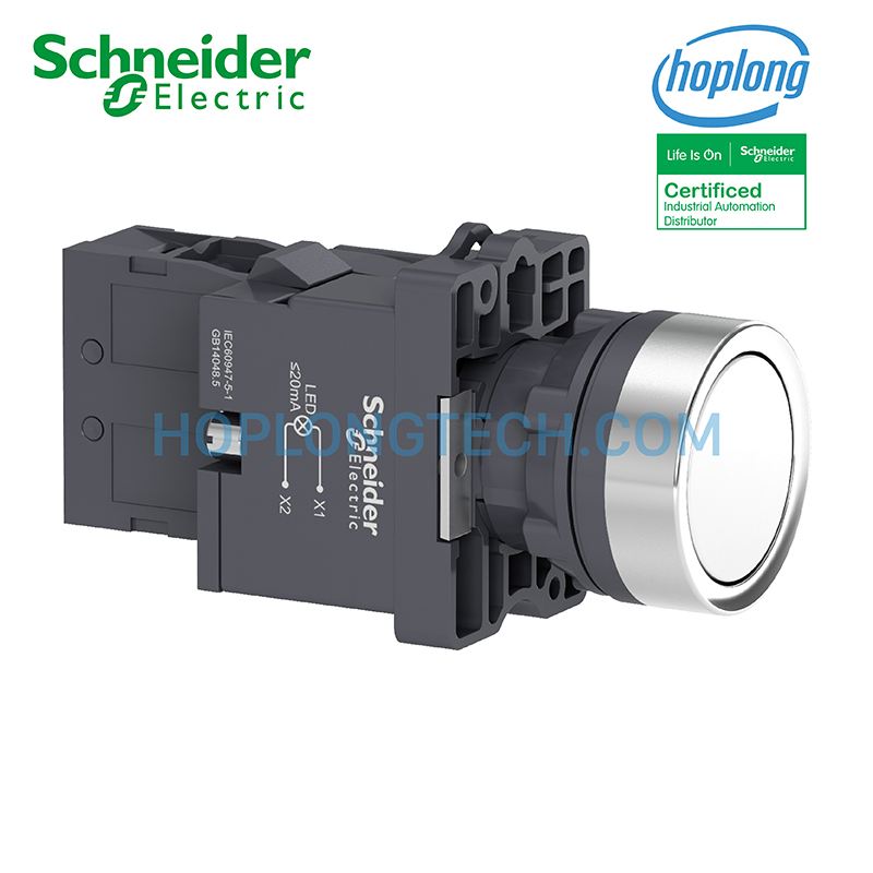 Nút nhấn XA2EW31M1 Schneider - Phi 22 - 220-240VAC