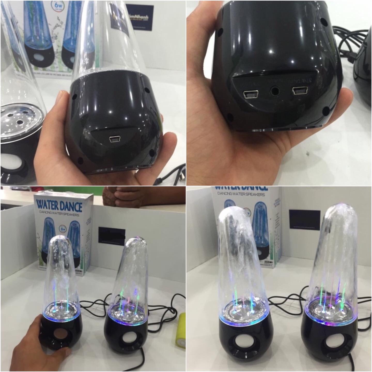 BỘ LOA NHẠC NƯỚC 3D MẪU HÌNH TRỤ
