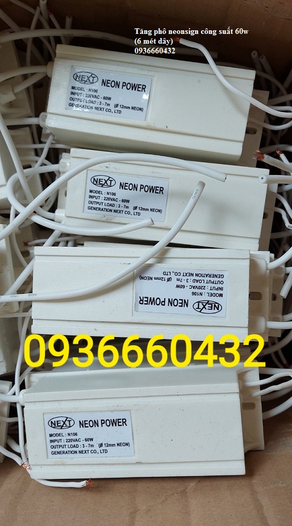 Tăng phô thắp sáng đèn neon sign công suất 60w hoặc 30w