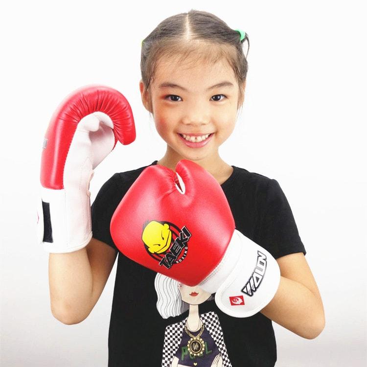 Găng tay đấm bốc trẻ em Kangrui (Đỏ)