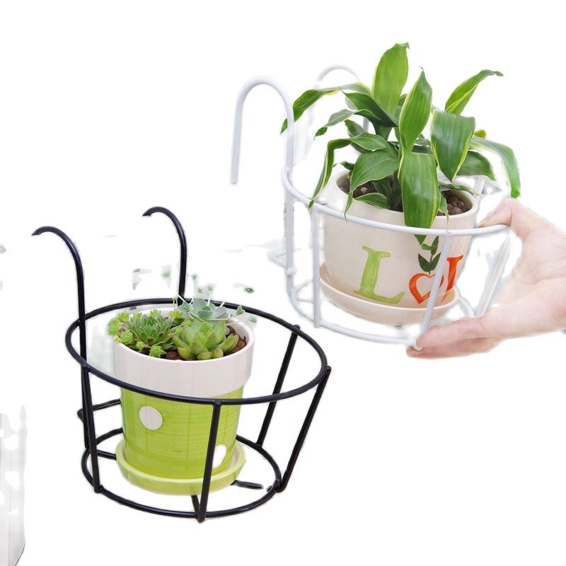 Giá treo chậu hoa cây cảnh ngoài ban công-Giỏ sắt dể chậu hoa ban công-Giá treo chậu hoa ban công, chậu hoa treo lan can