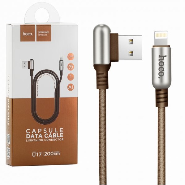 Cáp sạc iPhone / iPad HOCO U17 USB to Lightning 2.4A dài 1.2M