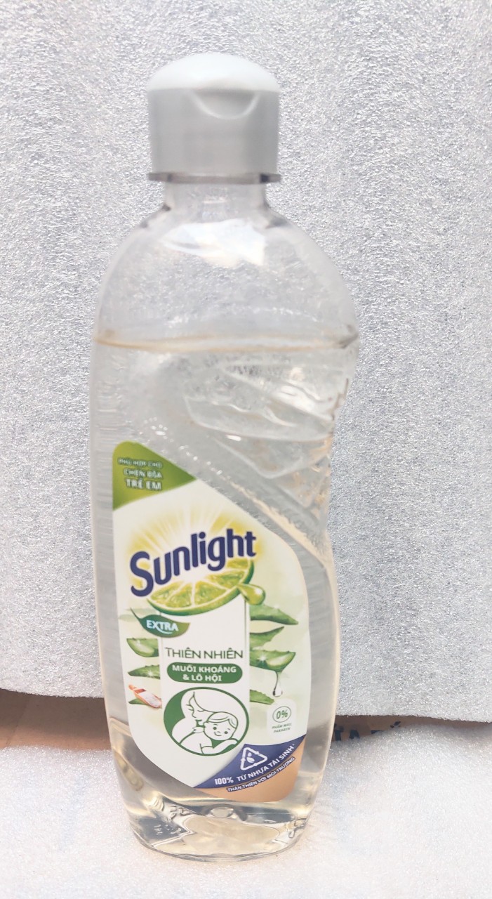 (HCM) Combo 5 chai nước rửa chén sunlight thiên nhiên 370g (sử dụng được cho chén /dĩa em bé)