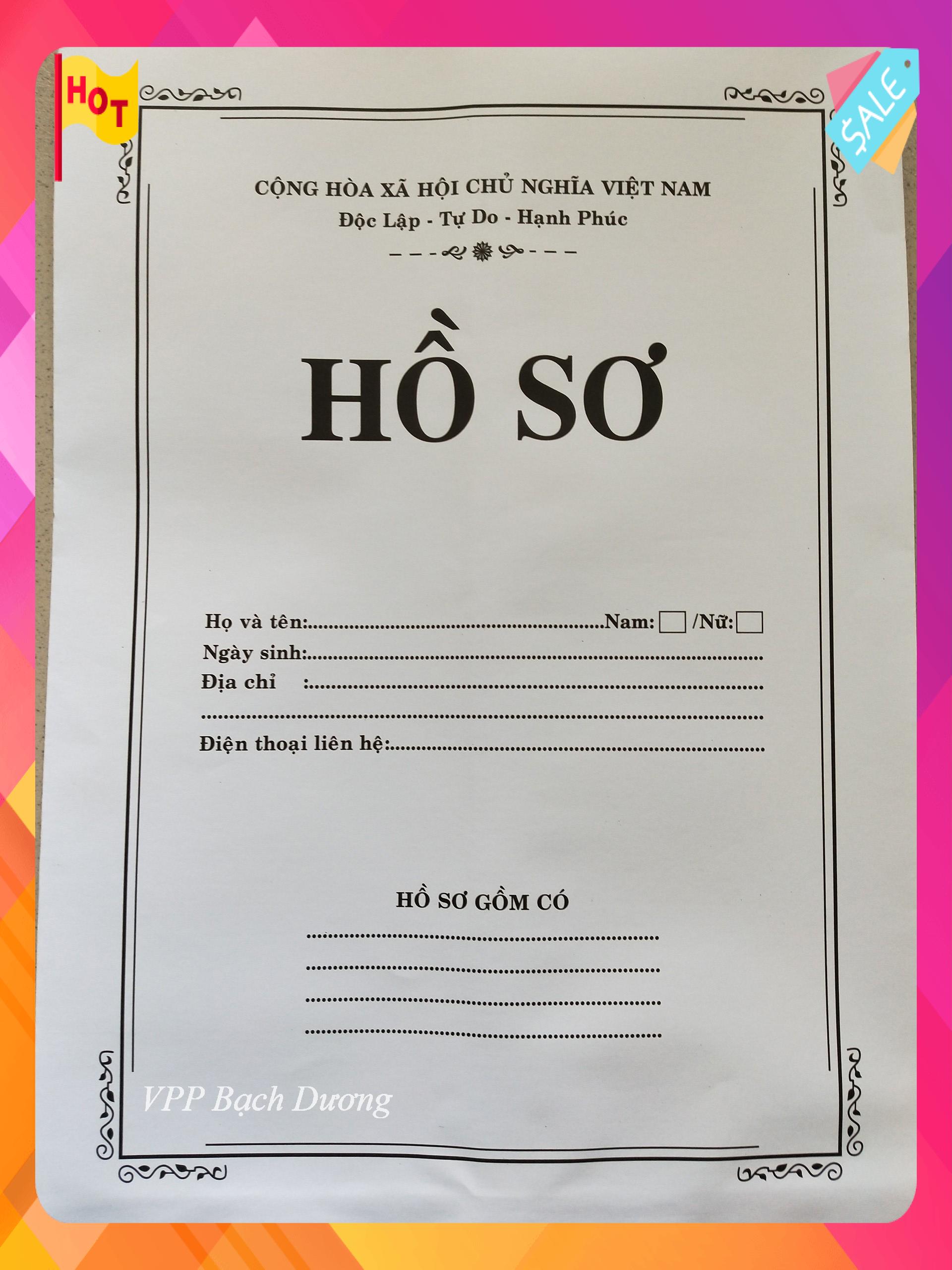 Bao Hồ Sơ A4 Trắng-100 cái/xấp