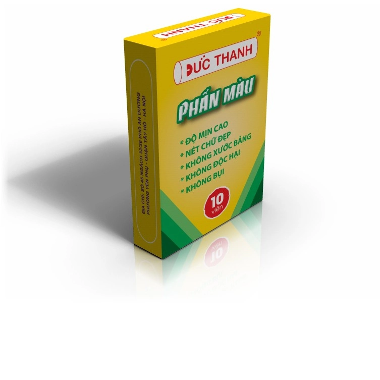 Hộp 10 viên Phấn màu không bụi Đức Thanh
