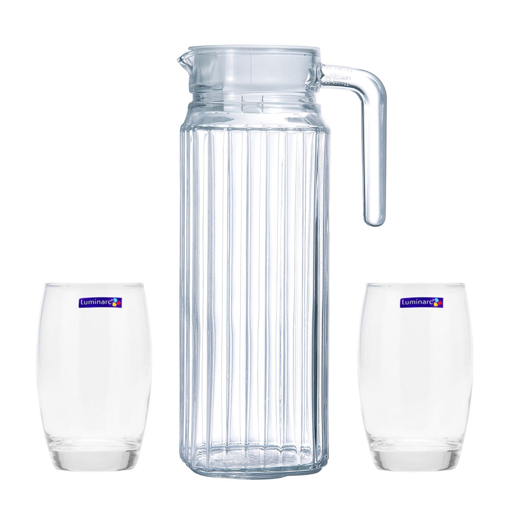 Bộ Bình Kèm 2 Ly Thủy Tinh