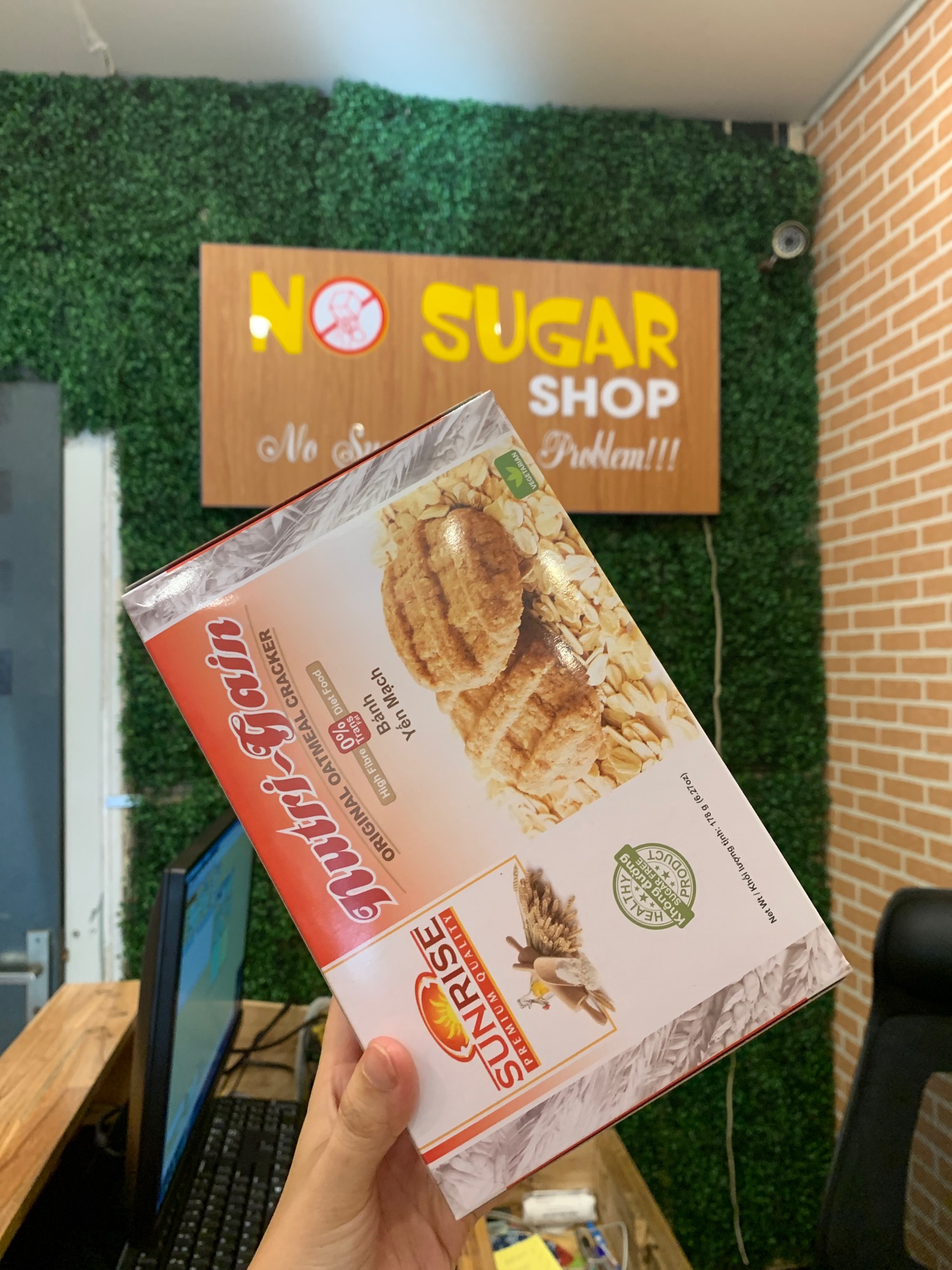 Bánh yến mạch ko đường