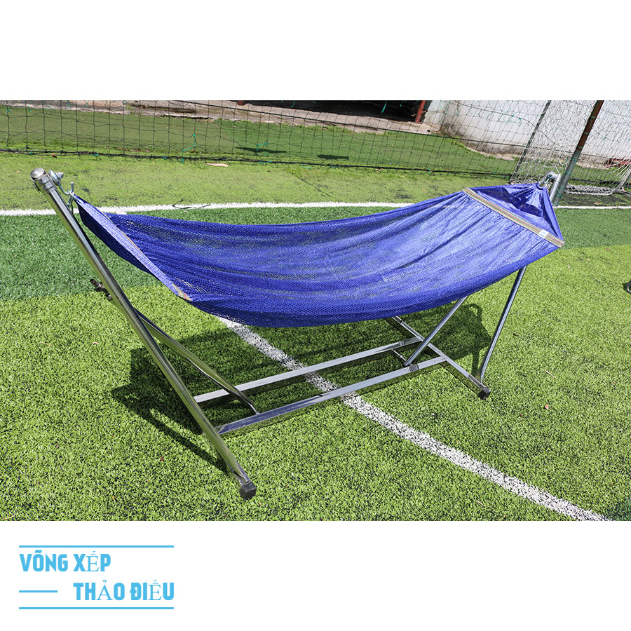 Khung võng vuông inox 100% - võng xếp thảo điều