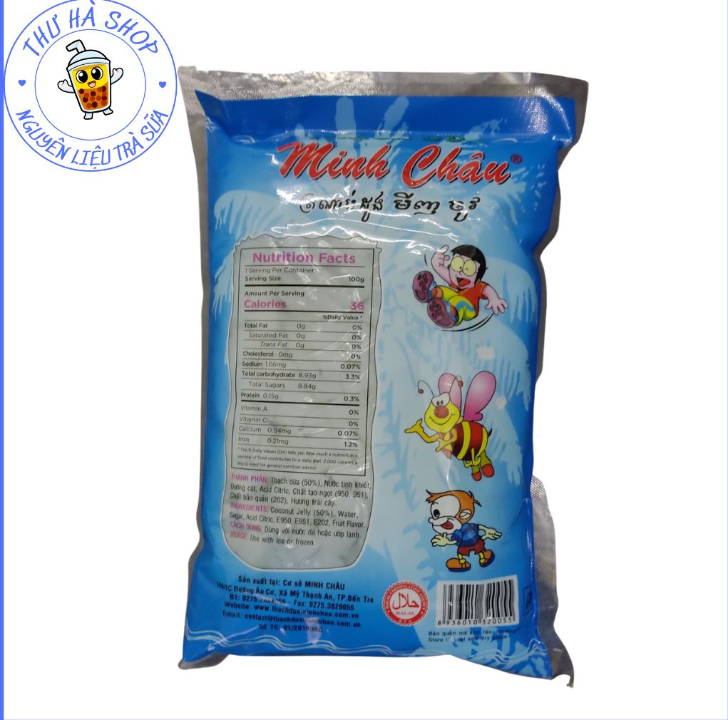 Thạch Dừa Minh Châu Túi 1kg – Topping Giòn Ngon Cho Mọi Món Ăn