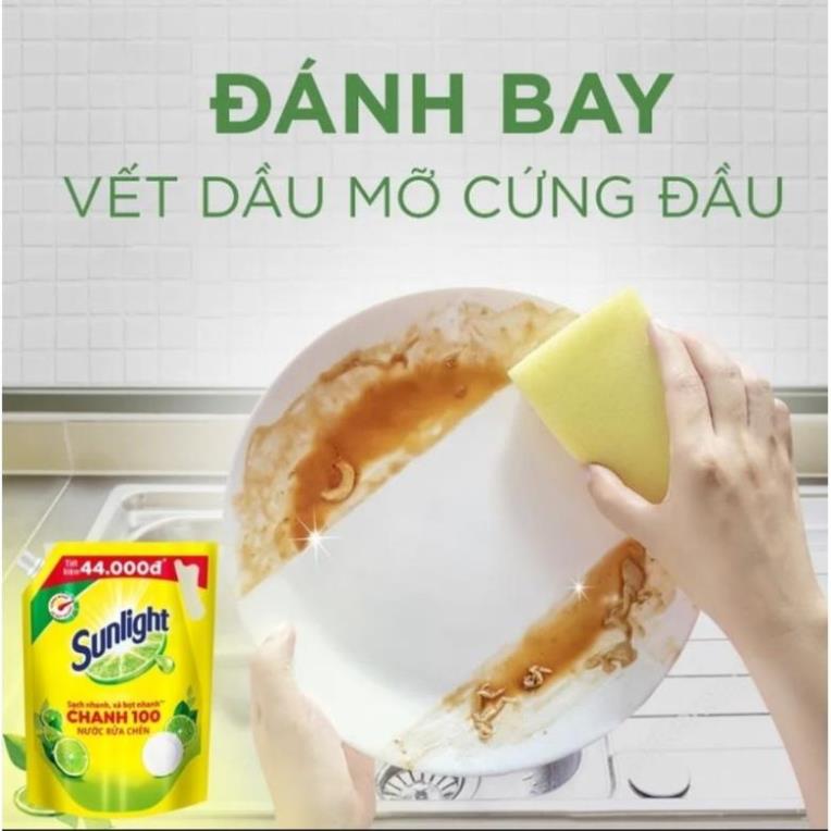 Nước Rửa Chén Bát Sunlight Chanh 100 (3.5Kg)