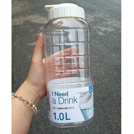 Lock & Lock water bottle 1.2l-1.5 liter for fridge water storage-authentic BPA PET plastic safe to use