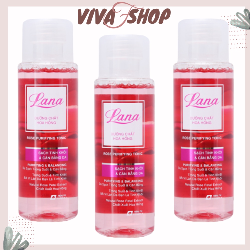 Toner cấp ẩm LANA Rose Purifying Tonic 150ml - Nước hoa hồng