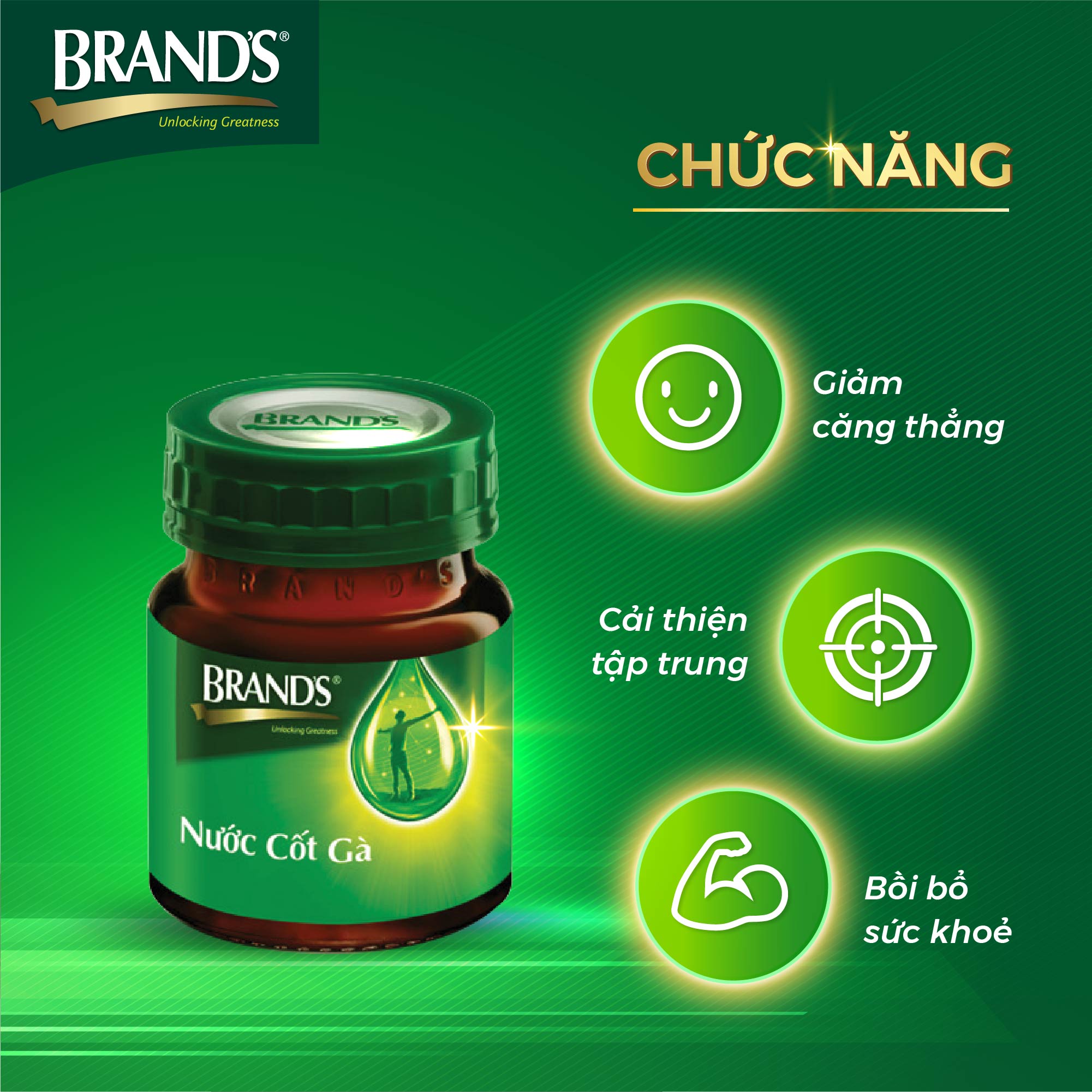 Combo 2 Hộp 6 Chai Nước Cốt Gà BRAND'S (42ml/Chai)