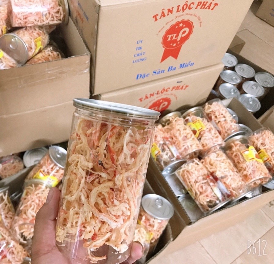 MỰC SỢI HẤP DỪA TÂN LỘC PHÁT - HŨ 200G