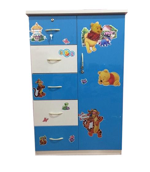 Tủ nhựa Đài Loan lõi gỗ Ngọc Diệp ND-SE1C5N 1 cánh 5 ngăn cao 1m2 ( 80cm x 40cm x 120cm )