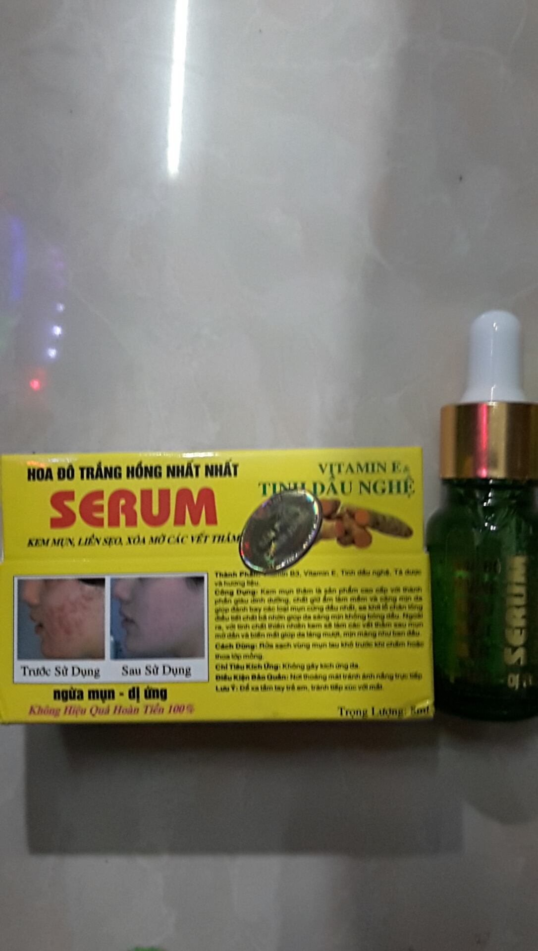 serum mụn trắng hồng nhất nhất hoa đô 8ml