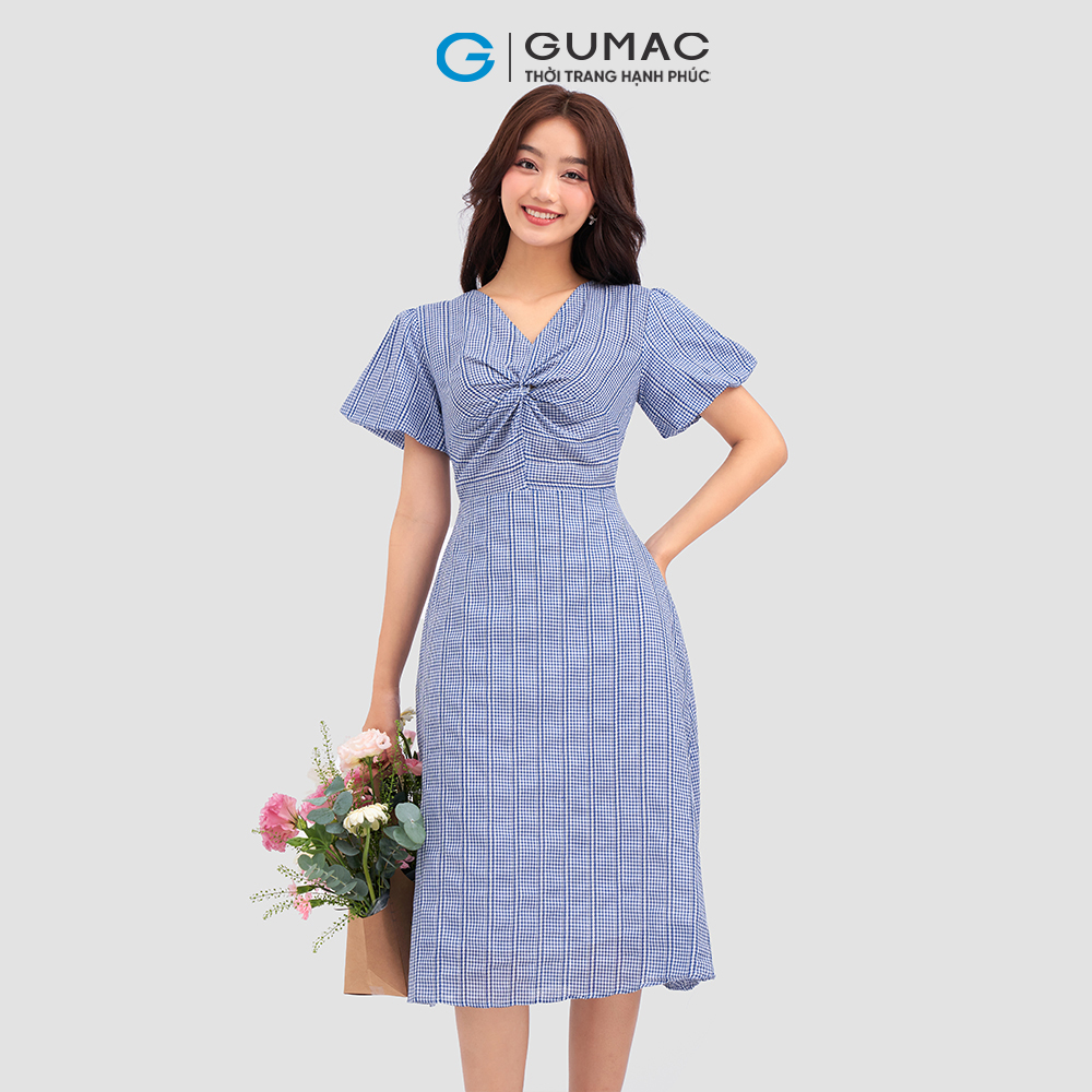 [15 - 17.5 | TẶNG QUÀ đơn từ 499K] Đầm kiểu xoắn ngực DC12055 thời trang GUMAC