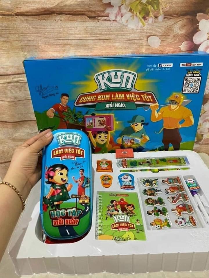 Bộ dụng Cụ Học Tập 9 Món Của Kun