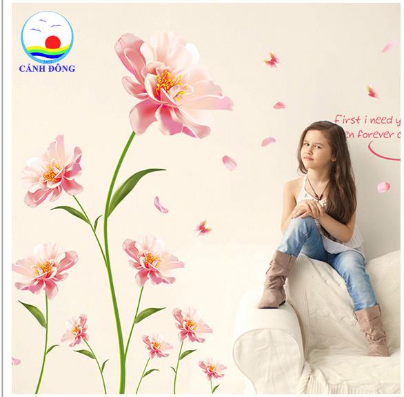 [HCM]Decal dán tường hoa lãng mạn và sang trọng