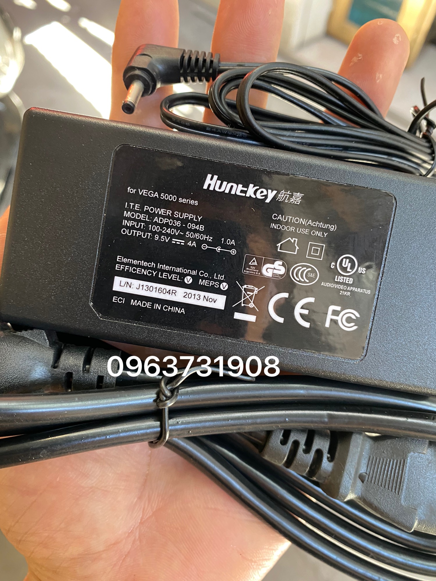 Sạc nguồn máy Pos S90 9.5V-4A