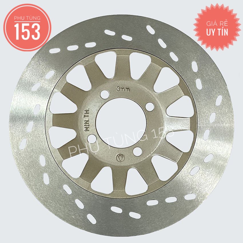 Đĩa Viva kiểu Zin - Dĩa xe SUZUKI VIVA - Đĩa thắng xe máy - PHỤ TÙNG 153