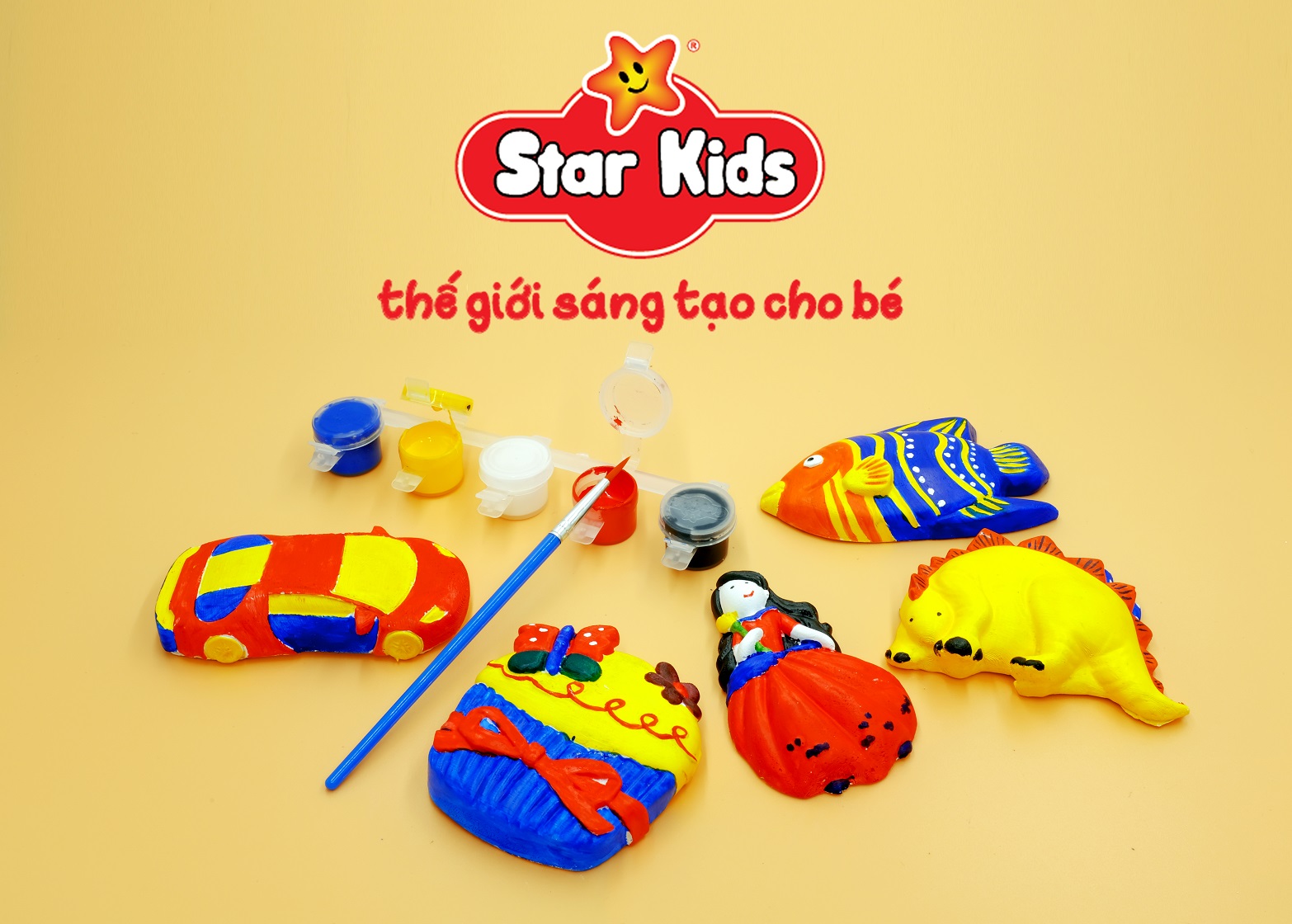 Bộ tô tượng combo 2 tượng Star Kids