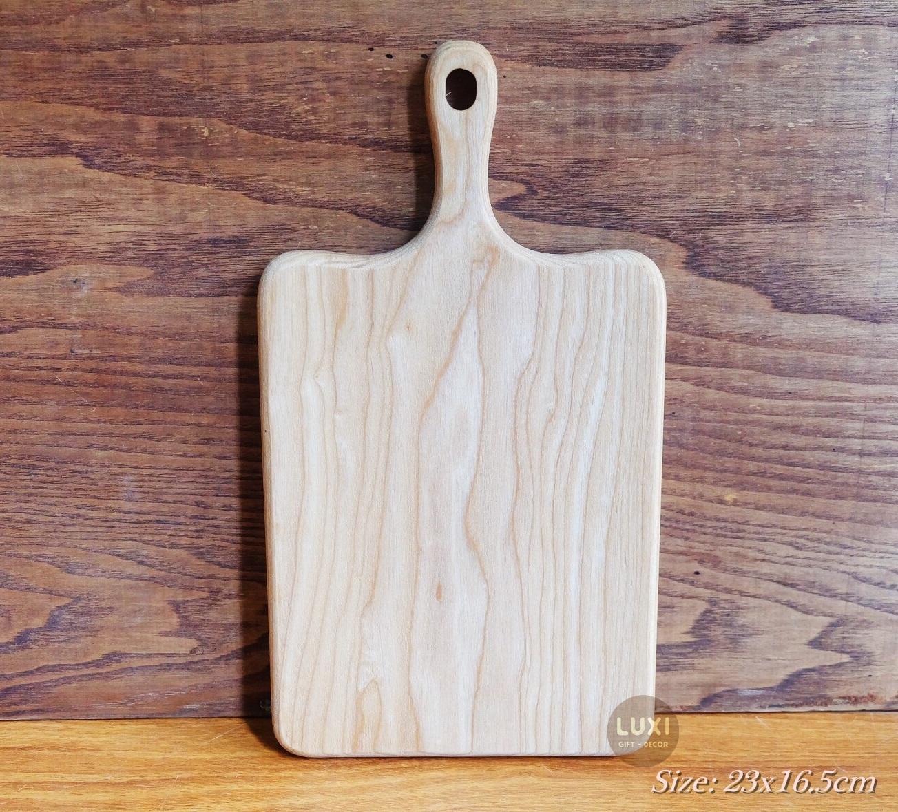 Thớt gỗ decor chữ nhật (23x16.5) mã 16 LUXI decor