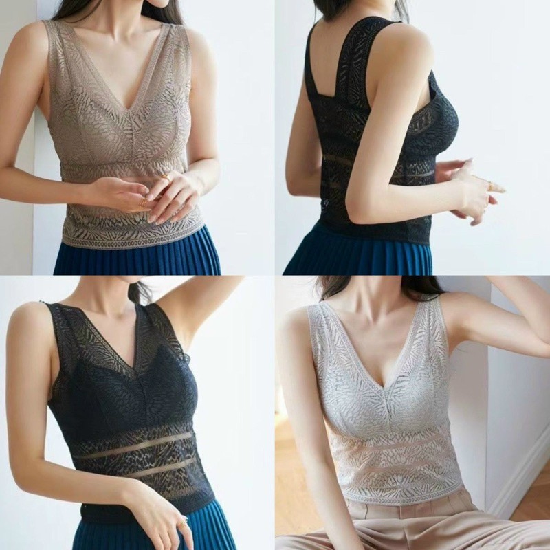 Áo bra ren toàn thân- bra ren chất mnj đẹp có mút tháo rời