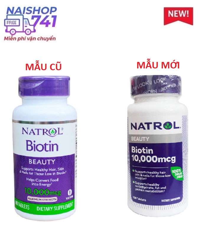 Viên uống mọc tóc Biotin (Chai 100 viên)