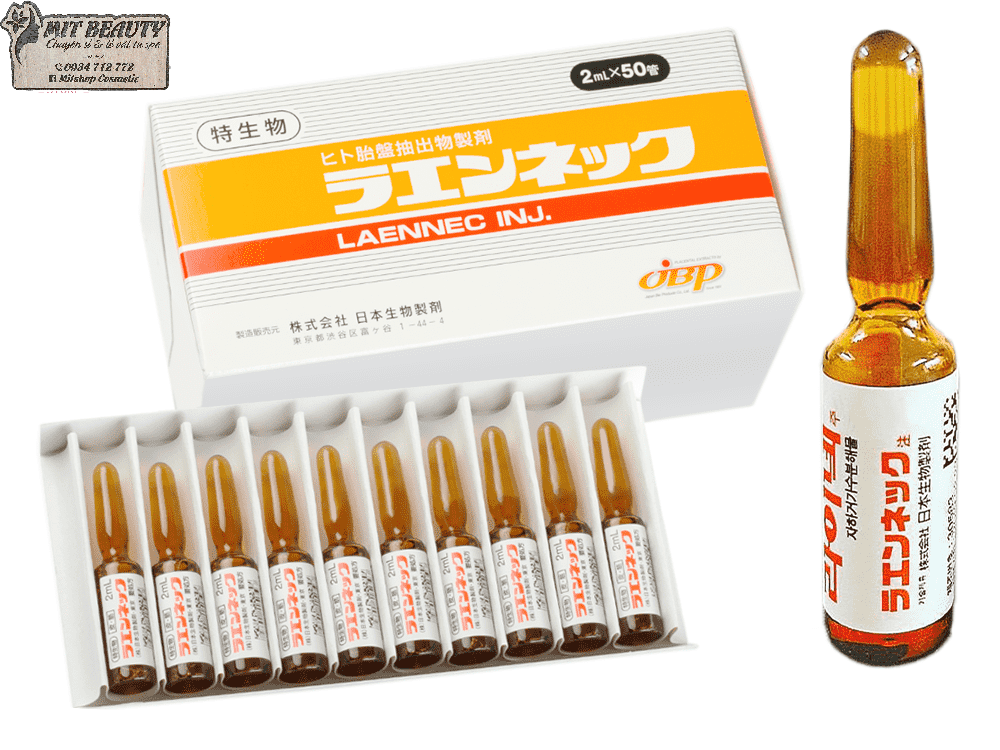 [HCM]vỉ 10 ống Tế bào gốc nhau thai tươi Nhật Bản Laennec Placenta Injection 2ml