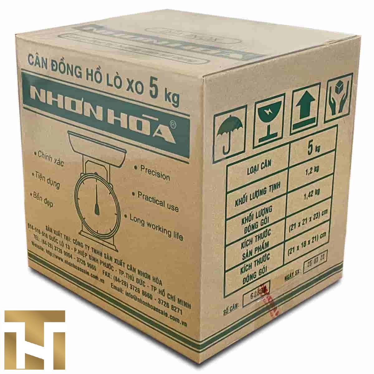 [Chính Hãng] Cân Đồng Hồ Lò Xo Nhơn Hòa 5 Kg