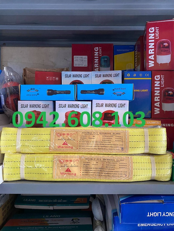 dây cáp cẩu hàng,dây cáp vải  3 tấn 2 mét combo 2 cái ( 2 sơi )