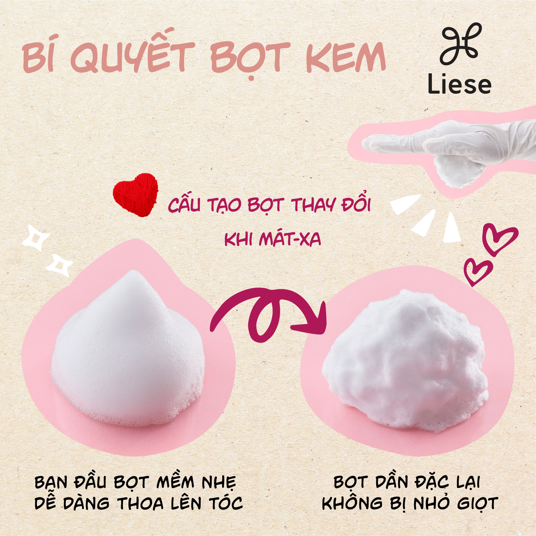 Liese Bọt Kem Nhuộm Tóc Nâu Hạt Dẻ 108ml