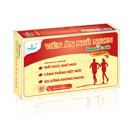 Viên Ăn Ngủ Ngon Happy Health - Hỗ trợ giúp ăn ngon, ngủ tốt