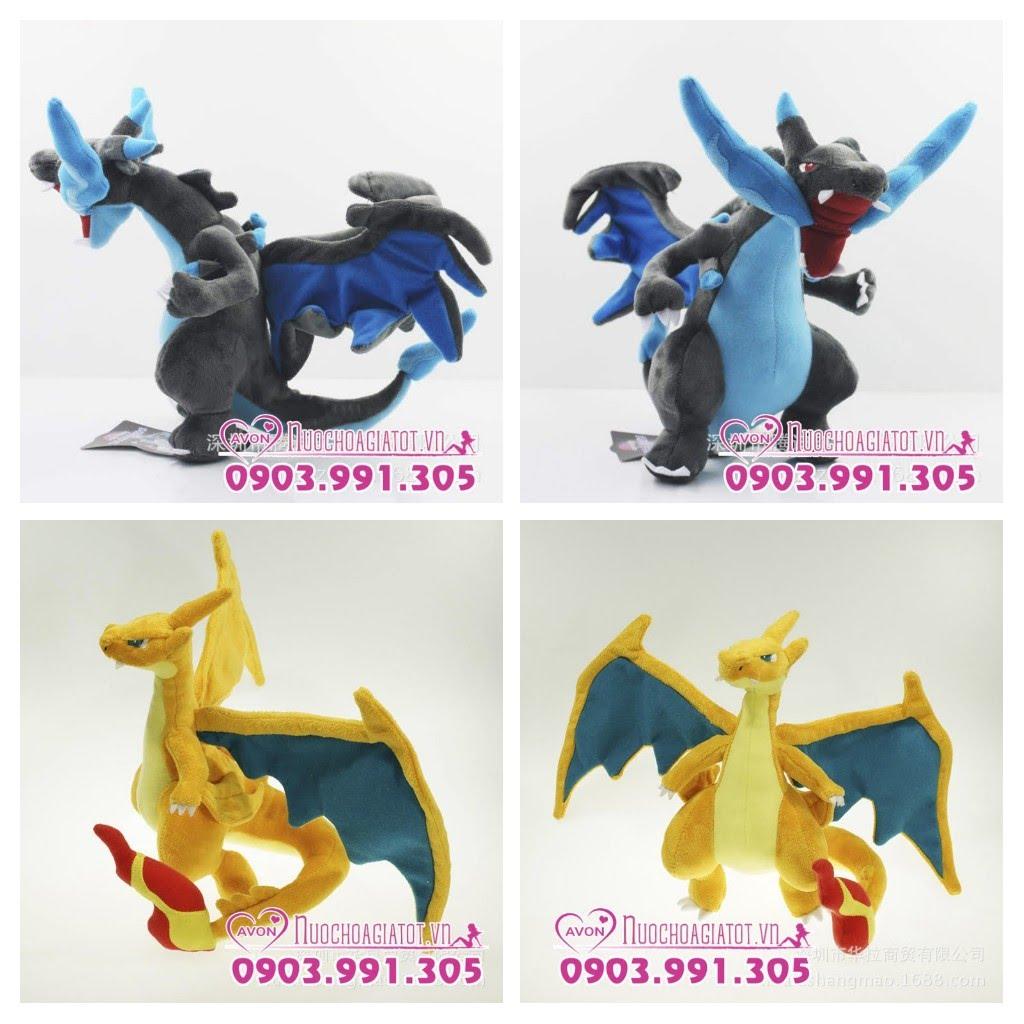 [HCM]TẶNG TÚI QUÀ - GẤU BÔNG POKEMON GÀ LỬA TORCHIC ACHAMO 20CM