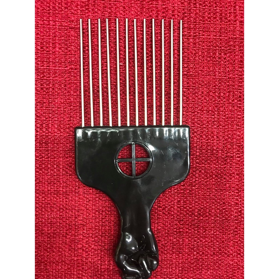 Lược tạo kiểu tóc Cao Cấp Afro Pick răng inox