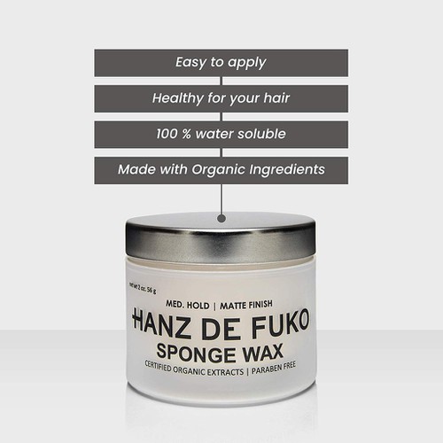 [HCM]Sáp vuốt tóc Hanz De Fuko Sponge Wax - 56g