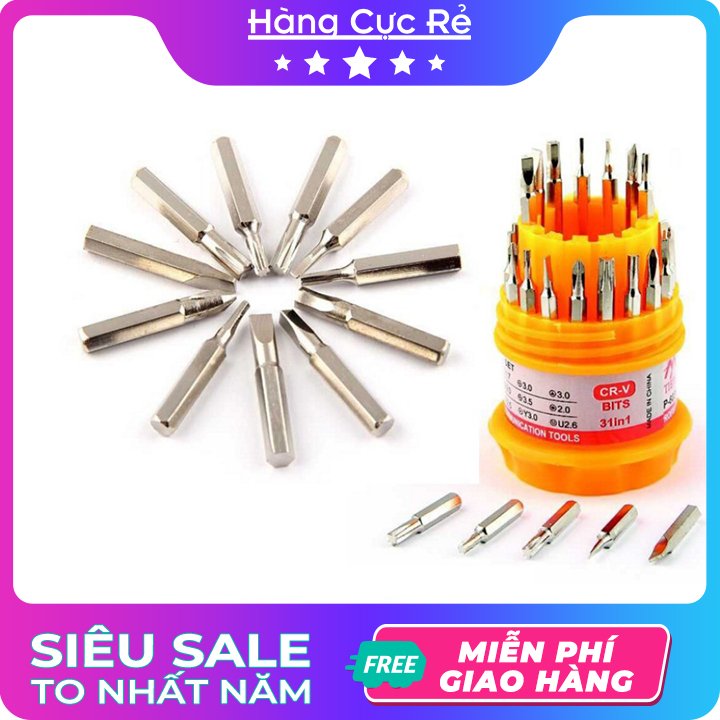 Bộ Tua Vít đa năng 31 đầu có kèm hộp đựng tiện dụng – Bộ tua vít thép cao cấp chuyên dụng sửa chữa – HCR31IN1 Shop Hàng Cực Rẻ