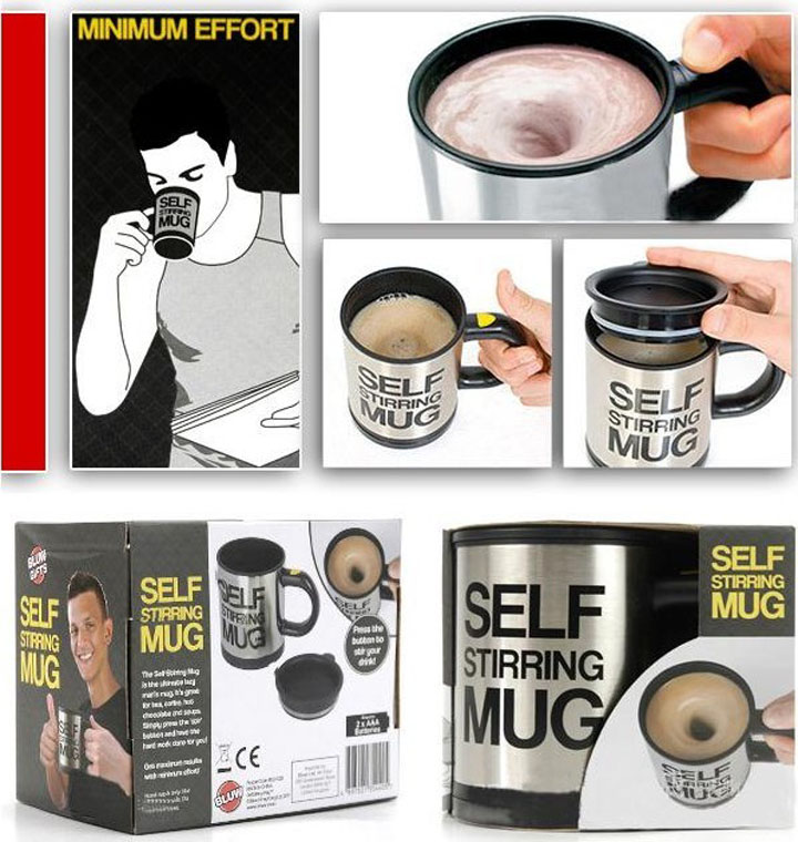 [HCM]Cốc pha cà phê tự khuấy thông minh Mug [có video] -AWK Store