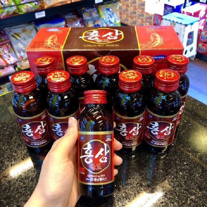 Nước hồng sâm Hàn Quốc Red Ginseng [Hộp 10 chai]