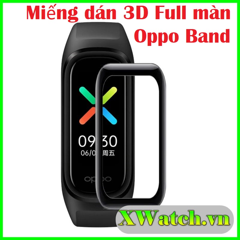 Miếng dán viền cong 3D Full màn Oppo Band viền đen