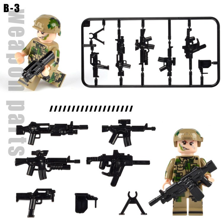 Vỉ phụ kiện trang bị quân đội thế hệ mới no.518 - phụ kiện army