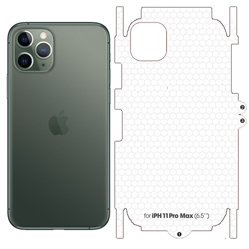 Miếng dán ppf mặt sau cho iphone 11 pro max, dán lưng iphone