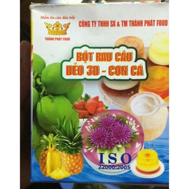 COMBO 3 GÓI THẠCH RAU CÂU CON CÁ DẺO LÀM TRÀ SỮA
