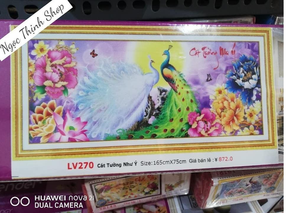 Tranh đính đá cát tường như ý mã LV268