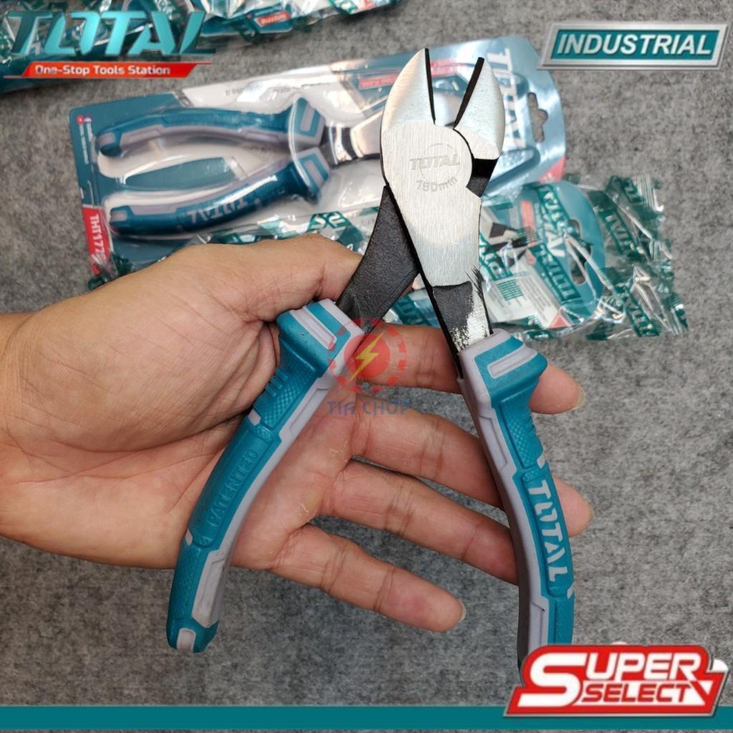 7" Kìm cắt đầu nặng Total THT1776P THT27716