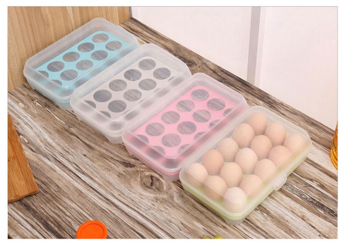 Combo 2 Hộp bảo quản trứng (15 quả/khay) - Khay đựng trứng - HT01